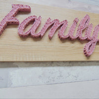 Family Sign with Heart