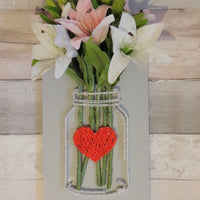 Flower Jar & Heart