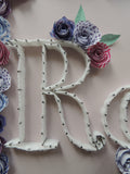 'Rosie' Name & Paper Flowers